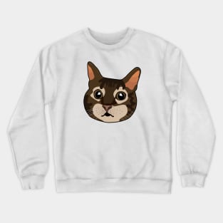 Lovely Tabby Cat Crewneck Sweatshirt